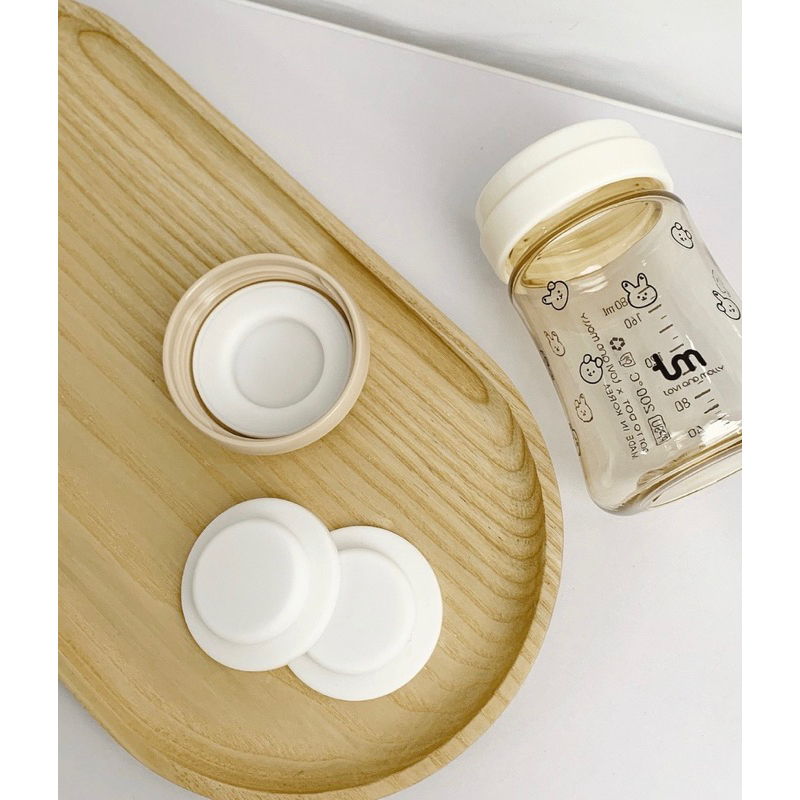 Nắp chặn sữa silicon thay thế nắp trữ sữa, phù hợp với các bình cổ rộng