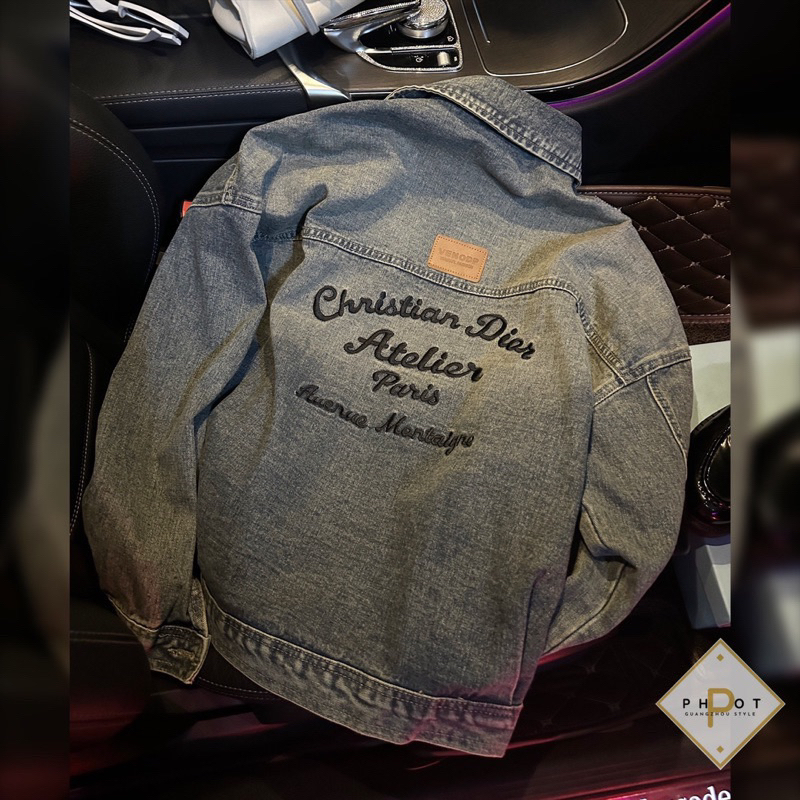 Áo khoác jean thêu siêu đẹp qcl1