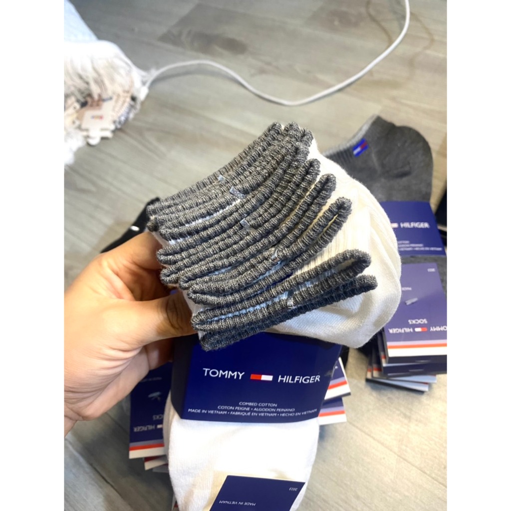 Set 5 Đôi Tất Tommy Cổ Ngắn, Vớ Nam Cotton Kháng Khuân Co Dãn 4 Chiều
