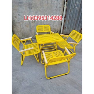 Bàn cafe sắt CNC Qui Phúc cao cấp