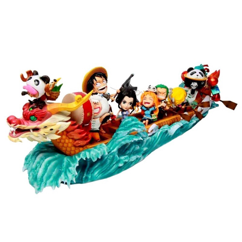 Mô Hình OnePiece băng mũ rơm trên Thuyền Rồng siêu đẹp cao 23cm dài 90cm nặng 6kg - Khangmohinhgiare