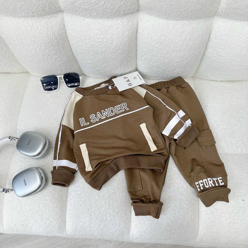 Bộ bé trai, Sét bộ tay da cá IL SANDER 10 đến 30kg