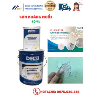 Sơn kháng muối defix xử lý tường bị sùi muối, loang màu...4l