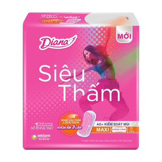 Băng  vệ sinh dày không cánh Diana Siêu thấm 8 miếng