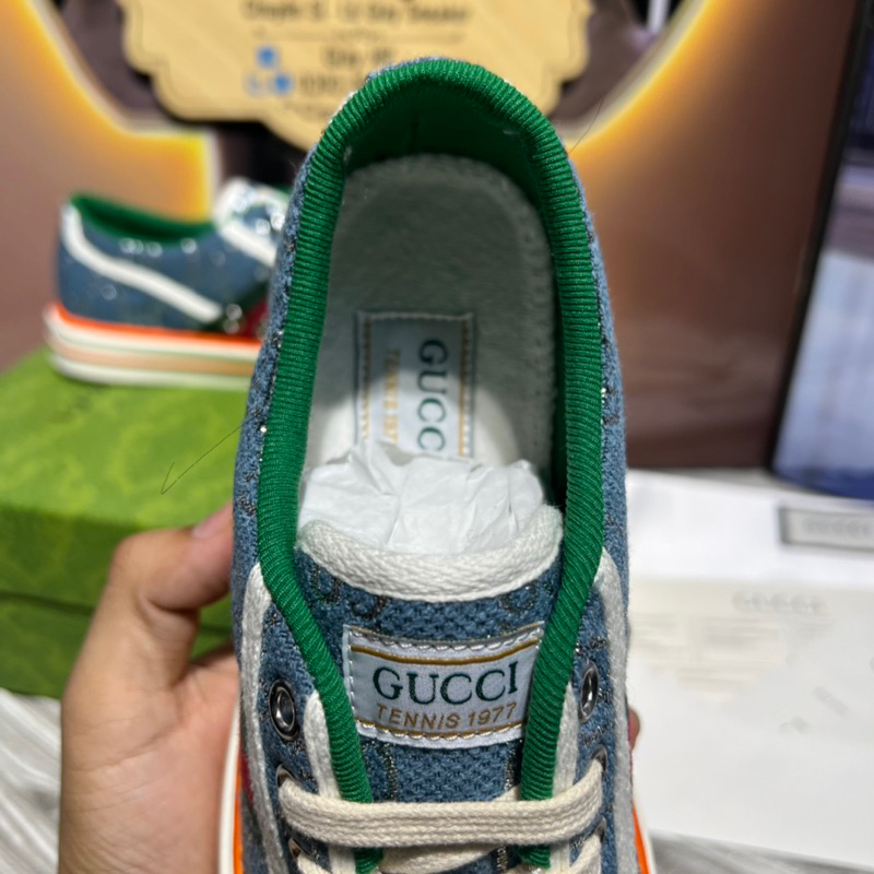 ẢNH THẬT Giày Thể Thao GC Teniss.1977 Xanh Dương Kim Tuyến  Quảng Châu Cao Cấp Full Pk