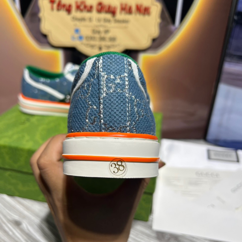 ẢNH THẬT Giày Thể Thao GC Teniss.1977 Xanh Dương Kim Tuyến  Quảng Châu Cao Cấp Full Pk