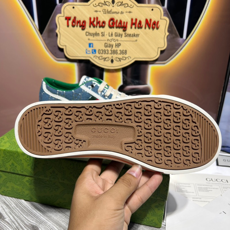 ẢNH THẬT Giày Thể Thao GC Teniss.1977 Xanh Dương Kim Tuyến  Quảng Châu Cao Cấp Full Pk