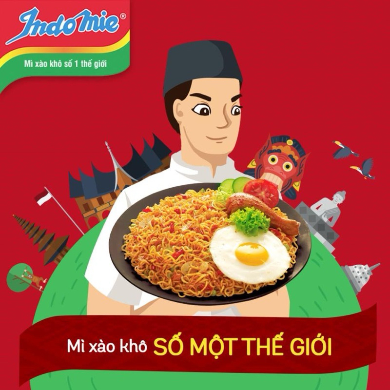 Thùng 40 gói mì xào khô Goreng Indomie