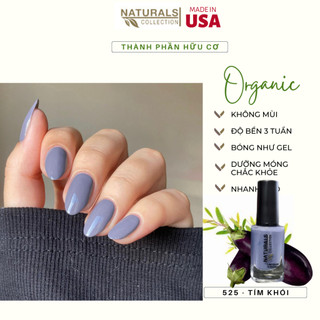 Sơn dưỡng thành phần hữu cơ phục hồi móng yếu, hư tổn USA NATURALS COLLECTION màu tím khói  - 7.5ml - 525