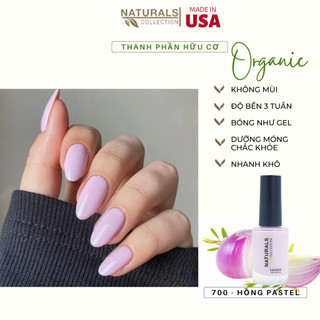Sơn dưỡng thành phần hữu cơ phục hồi móng yếu, hư tổn USA NATURALS COLLECTION màu hồng pastel  - 7.5ml - 700