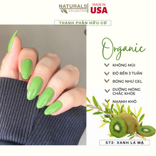 Sơn móng tay hữu cơ màu Ghi Xanh Lá USA NATURALS COLLECTION sử dụng được cho mẹ bầu và trẻ em - 7.5ml - 573
