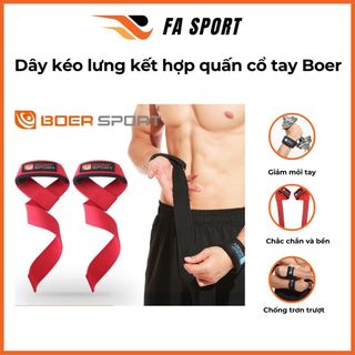 Dây kéo lưng kết hợp quấn cổ tay boer