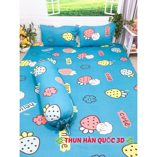 Bộ Drap Thun Hàn 4 món nhiều mẫu