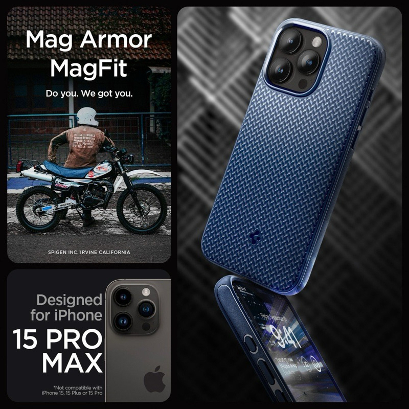 Ốp lưng SPIGEN Mag Armor Magfit iPhone 15 ProMax / 15 Pro - mới 100% bảo hành chính hãng 12 tháng
