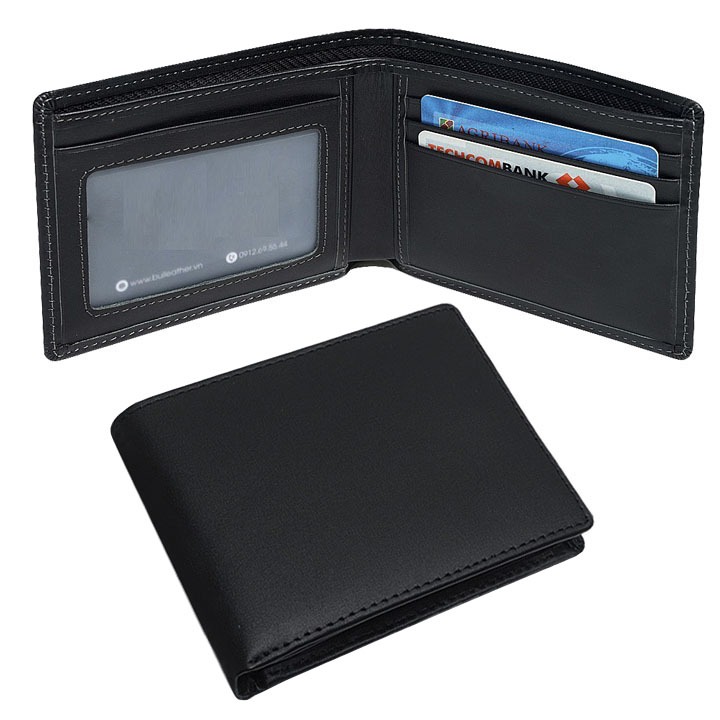 Ví nam da Cao Cấp - Sang Trọng, bóp da nam mềm, nhiều ngăn đựng được nhiều loại giấy tờ tiện lợi.