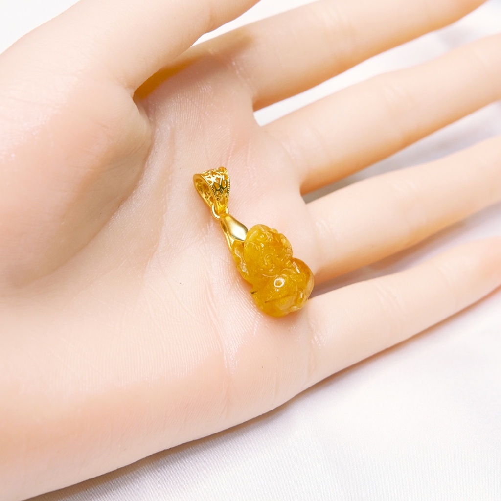 Tỳ hưu tóc vàng thiên nhiên hợp mệnh Kim và Thủy UPCARA