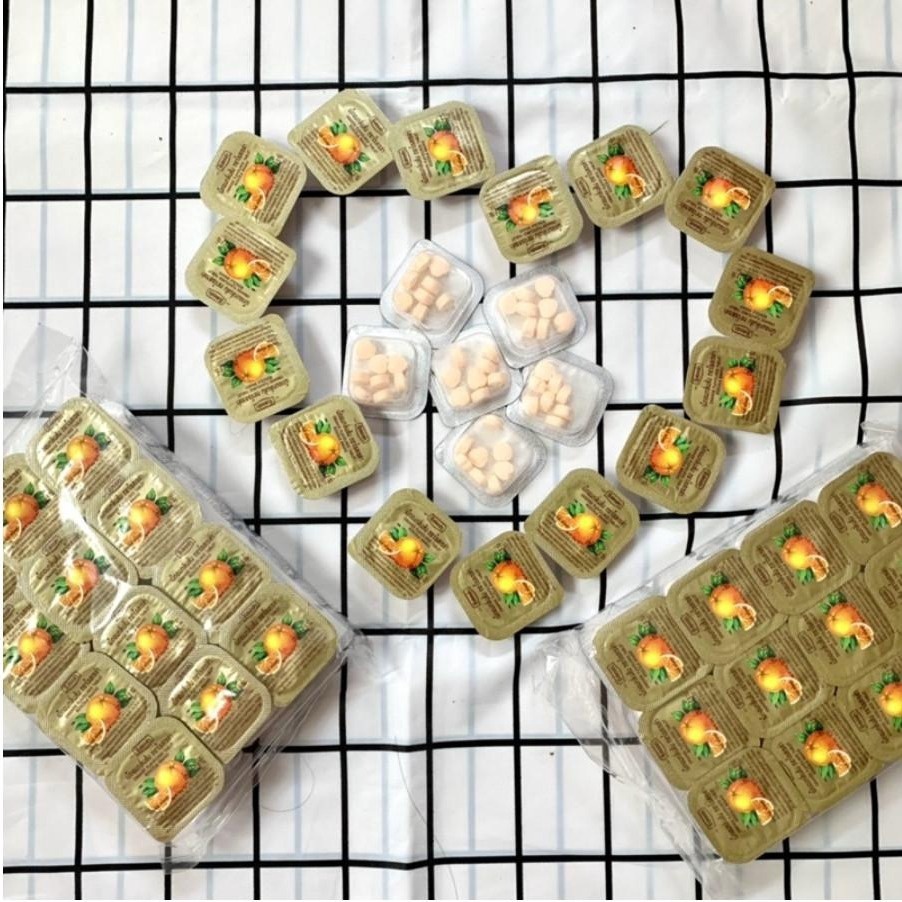 Kẹo Vitamin C Trái Tim Roscela Cam Thái Lan Kẹo Cam Tuổi Thơ