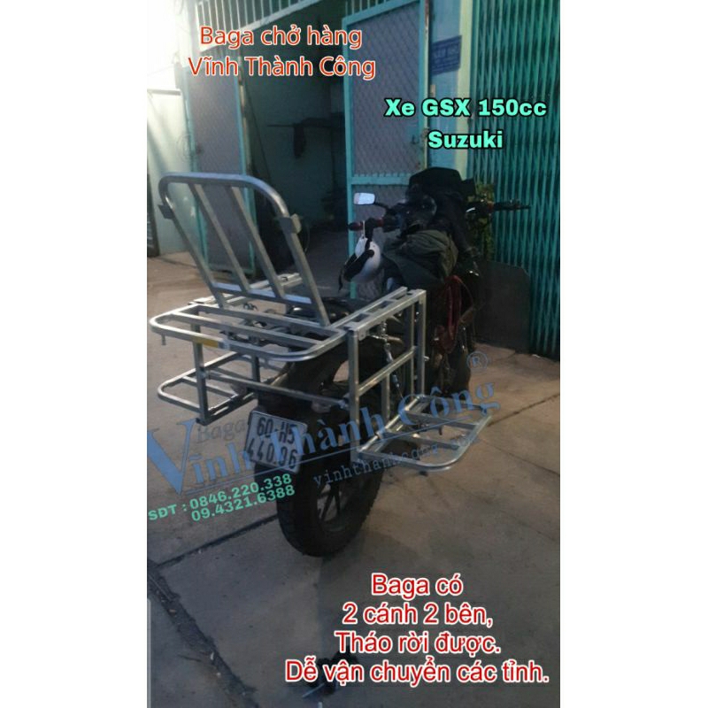 Baga chở hàng có cánh 201  Baga xe Vĩnh Thành Công