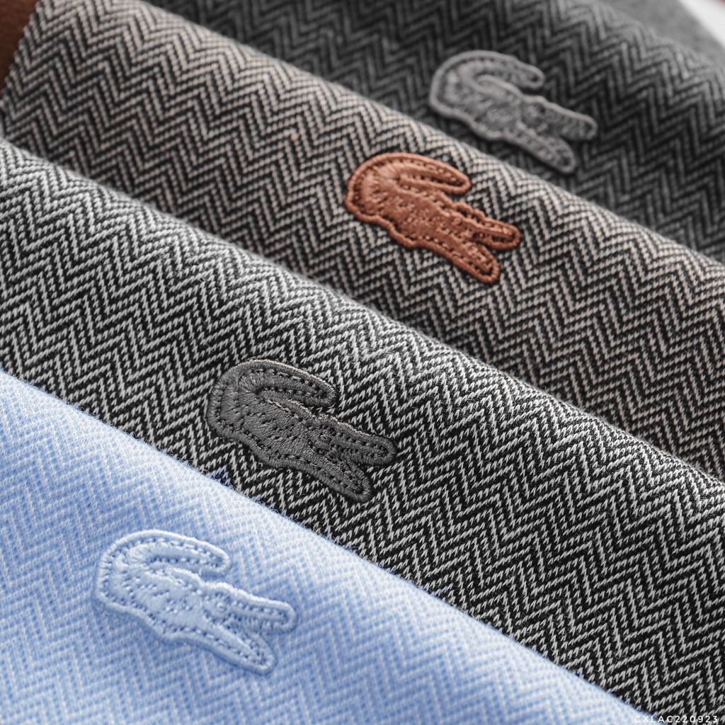 Áo Polo Nam LACOSTE 2 KHUY Phối Cổ France Cao Cấp Vải Dày Vân Xương Cá Sang Trọng Hàng Xịn Chuẩn Hãng CÓ BIG SIZE