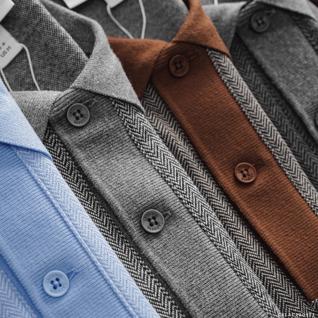 Áo Polo Nam LACOSTE 2 KHUY Phối Cổ France Cao Cấp Vải Dày Vân Xương Cá Sang Trọng Hàng Xịn Chuẩn Hãng CÓ BIG SIZE