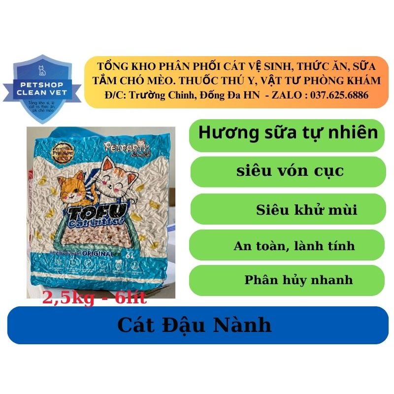 Cát Vệ Sinh Cho Mèo Tofu
