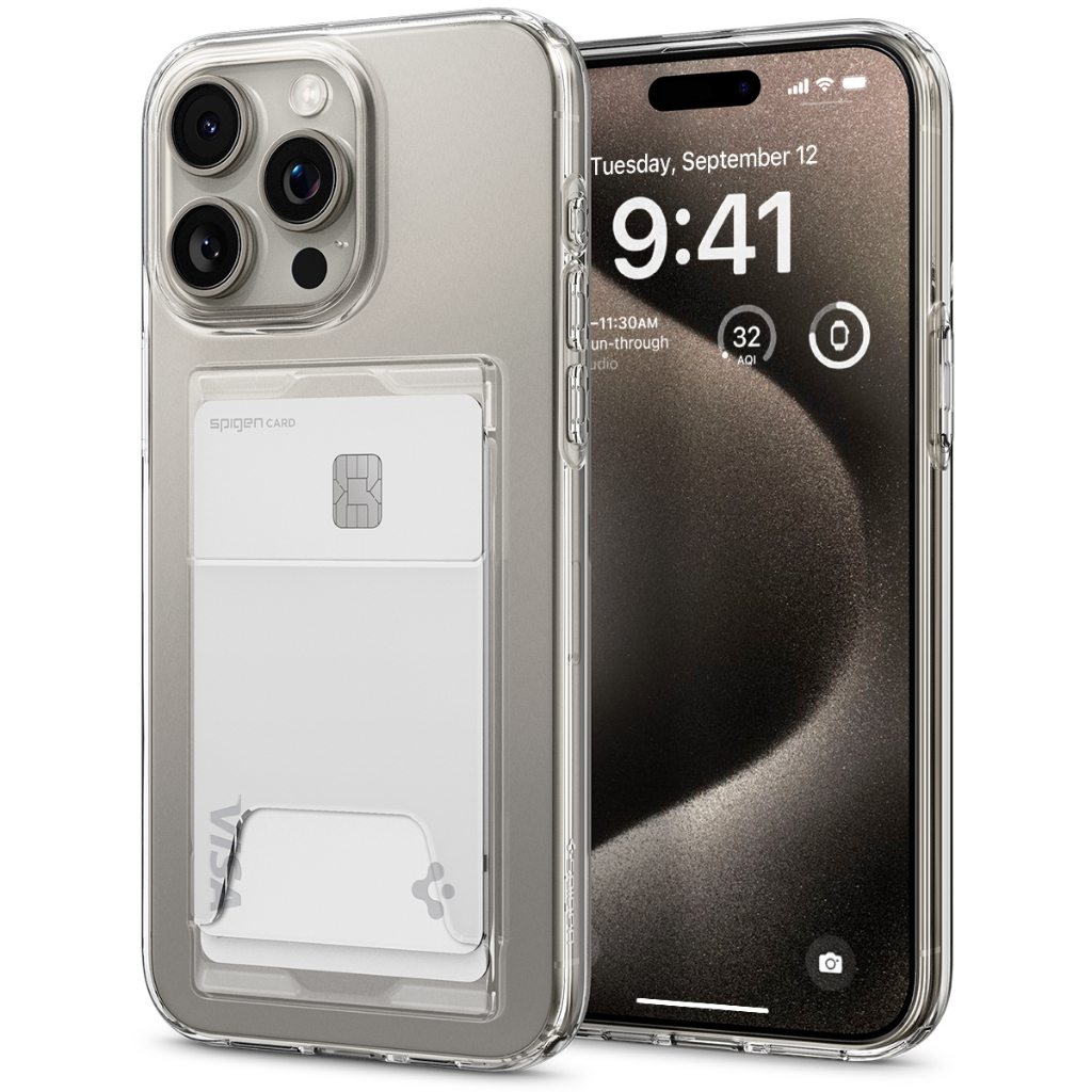 Ốp Lưng Iphone 15 Series Spigen Crystal Slot Dual - Hàng chính hãng