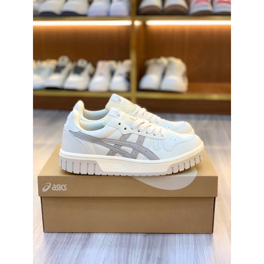 Giày Asics Court MZ kem đen đế nâu, giày asic  sneaker Vintage Korean nam nữ mới nhất Hot Hit full Box Bill