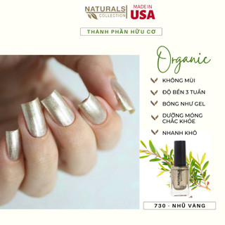 Sơn móng tay hữu cơ màu Nhũ Vàng USA NATURALS COLLECTION sử dụng được cho mẹ bầu và trẻ em - 7.5ml - 730