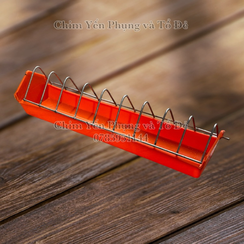 Máng ăn dài 40cm chống bới cho Gia Cầm • Gà Kiểng • Bồ Câu.