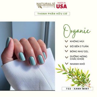 Sơn dưỡng thành phần hữu cơ phục hồi móng yếu, hư tổn USA NATURALS COLLECTION màu xanh mint  - 7.5ml - 733