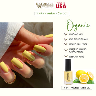 Sơn móng tay hữu cơ màu Vàng Pastel USA NATURALS COLLECTION sử dụng được cho mẹ bầu và trẻ em - 7.5ml - 744