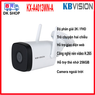Camera ip wifi kbvision kx-a4013wn-a 4mp 2k | kx-a2013wn-a 2mp fhd - ngoài trời - đàm thoại 2 chiều.