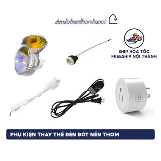 Bóng đèn Halogen GU10 35W, 50W - Sử dụng cho đèn đốt nến thơm, phụ kiện nến yankee, Bath and body works