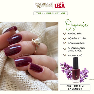 Sơn móng tay hữu cơ màu Tím Đỏ USA NATURALS COLLECTION sử dụng được cho mẹ bầu và trẻ em - 7.5ml - 752