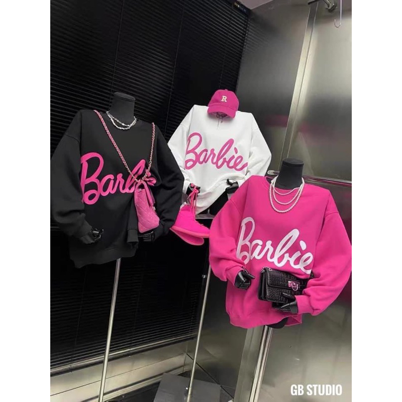 Áo nỉ in chữ ba bi xinh dáng rộng 5màu