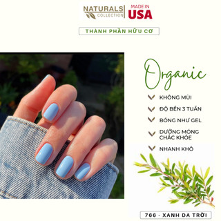 Sơn móng tay hữu cơ màu Xanh Da Trời USA NATURALS COLLECTION sử dụng được cho mẹ bầu và trẻ em - 7.5ml - 766