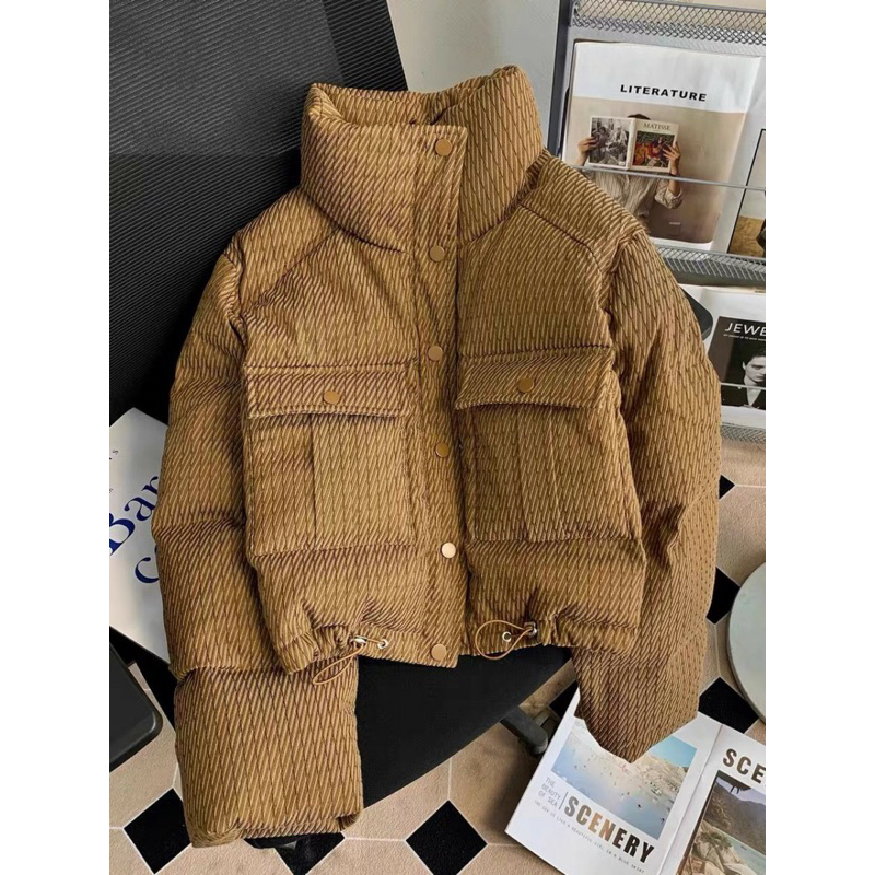 Phao túi hộp, áo hao dáng crtop hot