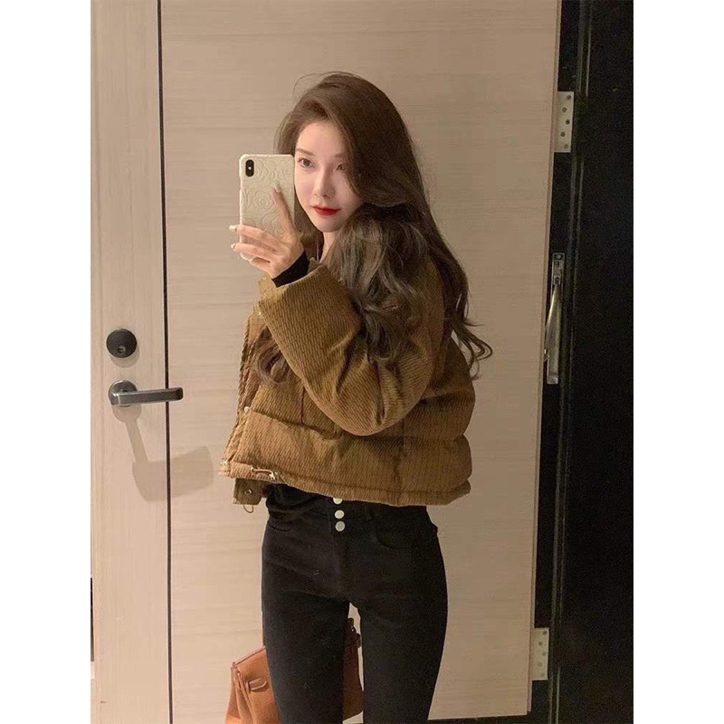 Phao túi hộp, áo hao dáng crtop hot