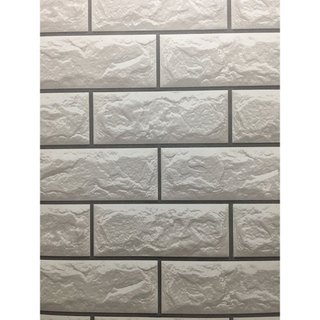 Giấy dán tường giả gạch trắng [G0013] (60cm*3m)