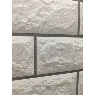 Giấy dán tường giả gạch trắng [G0013] (60cm*3m)