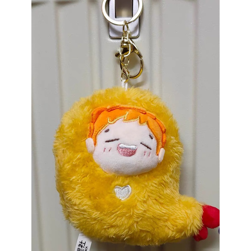 MÓC KHOÁ TÔM CHIÊN SÓI ĐẦU ĐÀN VÀ CÚN NHỎ