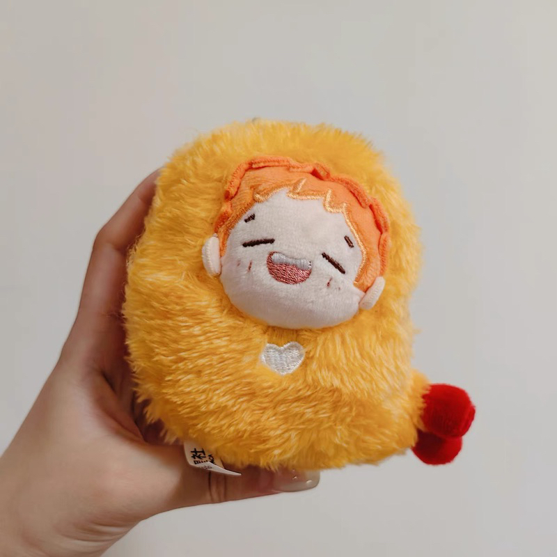 MÓC KHOÁ TÔM CHIÊN SÓI ĐẦU ĐÀN VÀ CÚN NHỎ