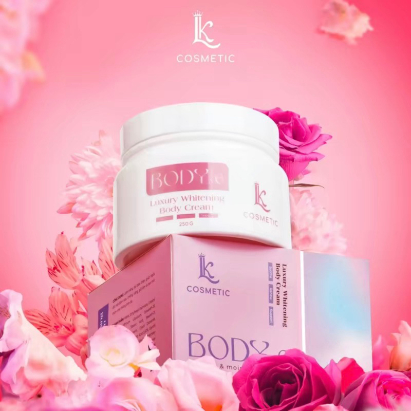 Kem body x6 Linhkool , Kem dưỡng trắng chuyên sâu,dưỡng ẩm,chống nắng da hiệu quả Luxury whitening Body X6 Cream 250G