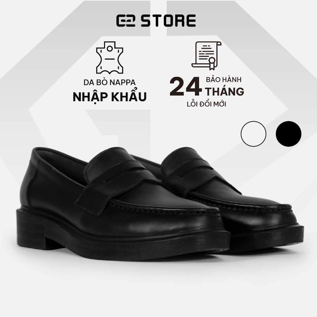Giày lười nam G2 Loafer giày tây công sở trẻ trung bằng da cao cấp chính hãng có độn đế 4cm thích hợp quần âu đi làm