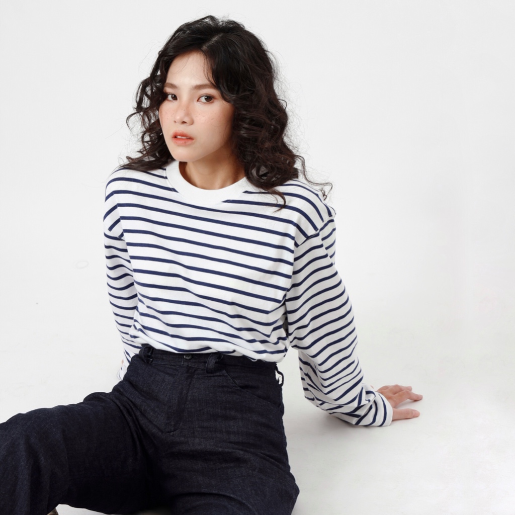 Get Ready long sleeves Purple print | MEMS Áo thun cotton nam nữ tay dài cổ tròn in thông điệp