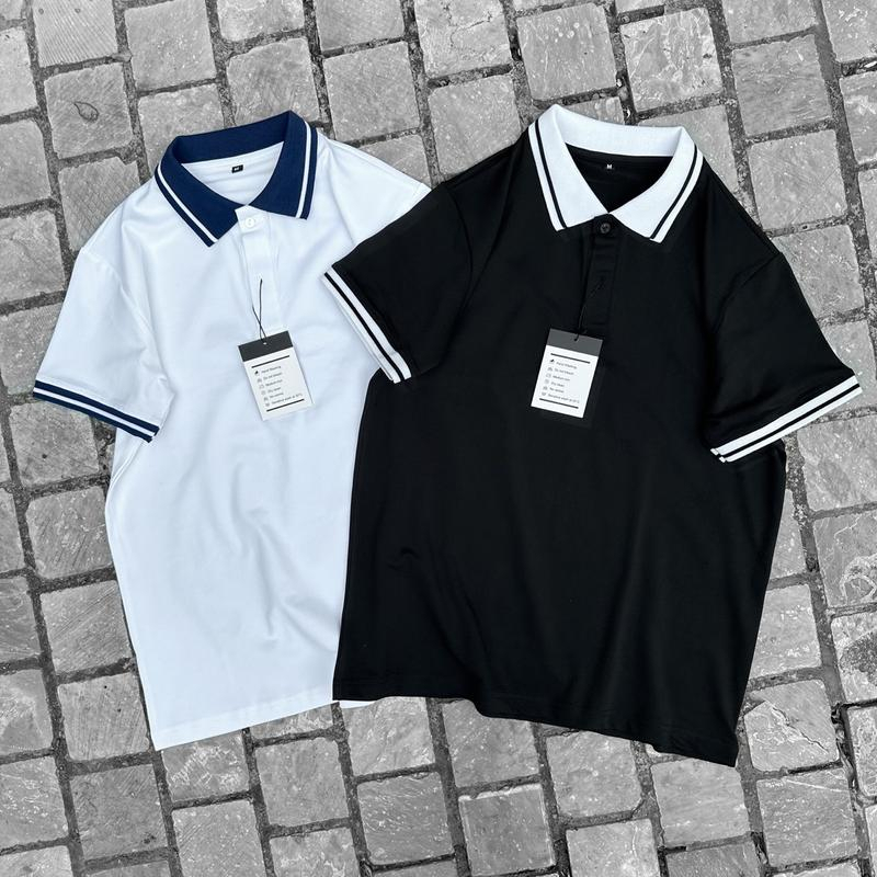 Áo Polo Dickies MEANSTORE Áo phông nam nữ có cổ trơn unisex form rộng oversize màu đen, trắng thun da cá chống nhăn