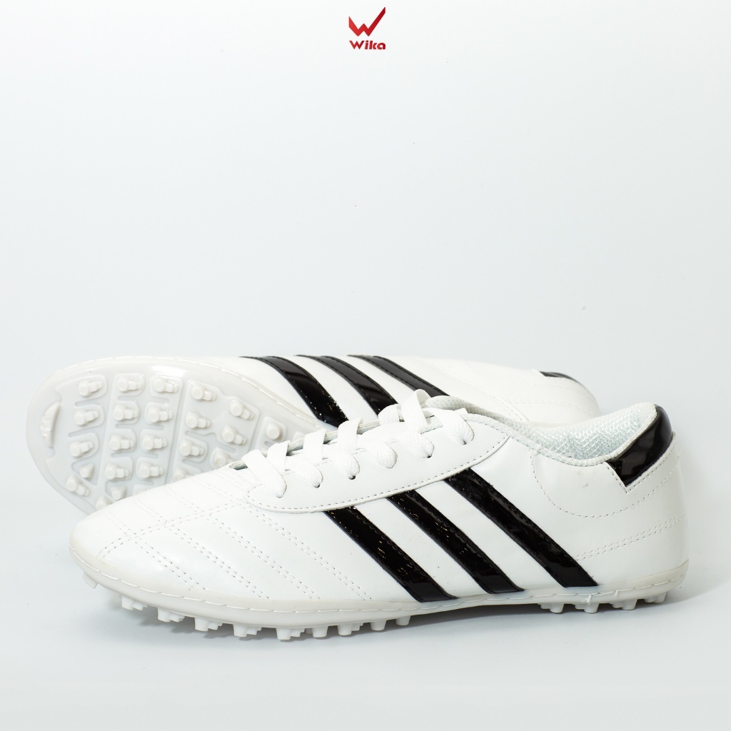 Giày Wika 3 Sọc Chính Hãng, Giày Đá Bóng Đá Banh Đã Khâu Full Đế , Hàng Chính Hãng, Tặng Tất Dệt Kim