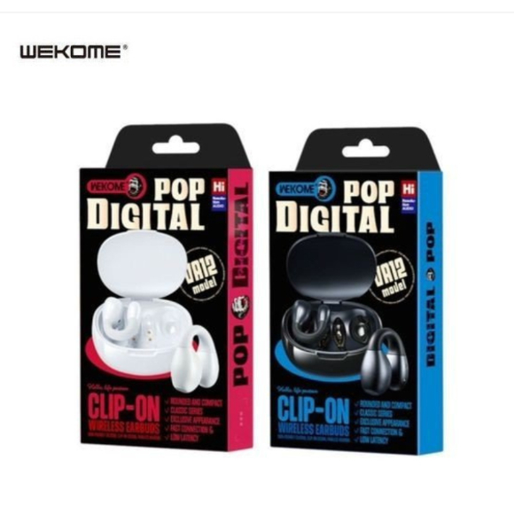 Tai Nghe Không Dây Bluetooth WEKOME VA12 Màu Đen Và Trắng