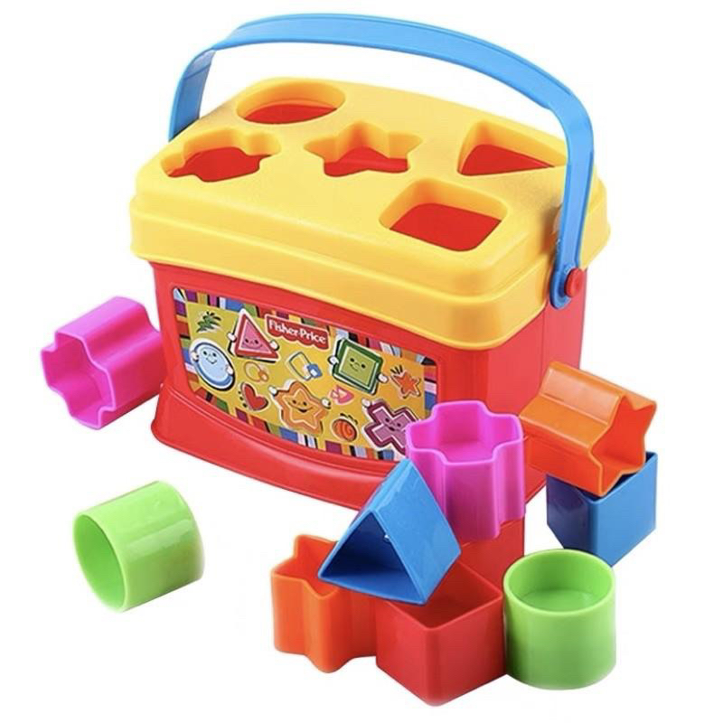 Hộp đồ chơi thả khối cho bé Fisher brilliant basics baby's first blocks
