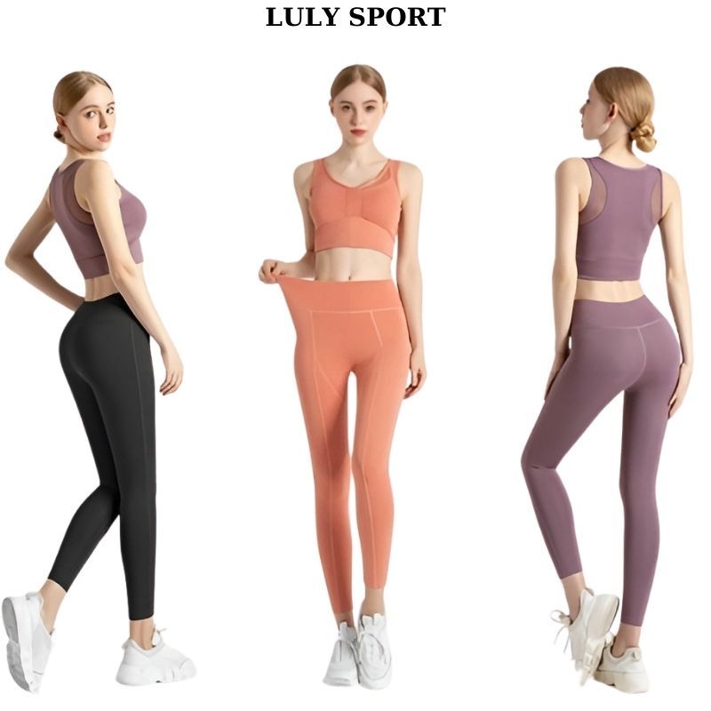 Bộ tập Yoga LULY SPORT, chất thun co giãn, thấm hút mồ hôi tốt
